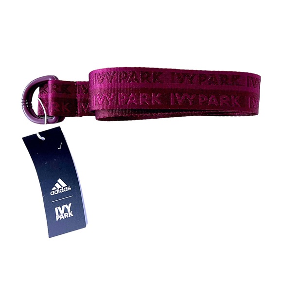 Adidas X IVY PARK Logo Belt Maroon Amazon Red - Picture 2 of 7